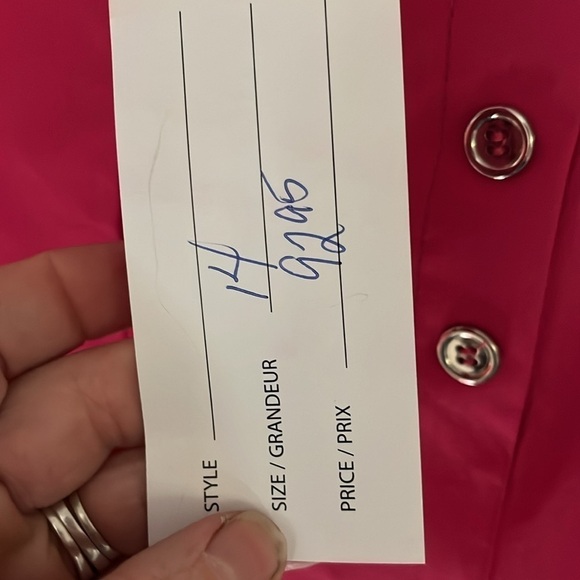 NWT size 14 hot pink career ready women’s pants by modes crystal - Picture 2 of 6